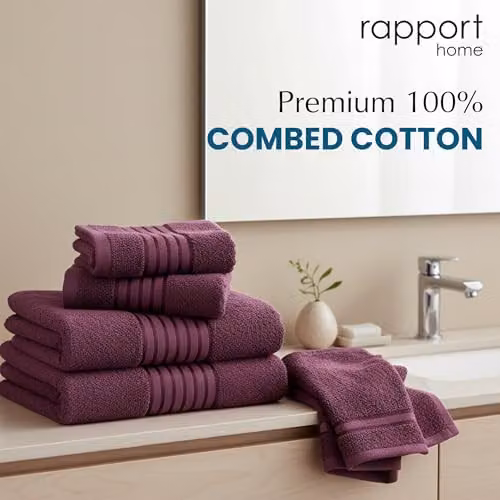 Rapport Home 6-Piece Cotton Towel Bale in Purple – 8