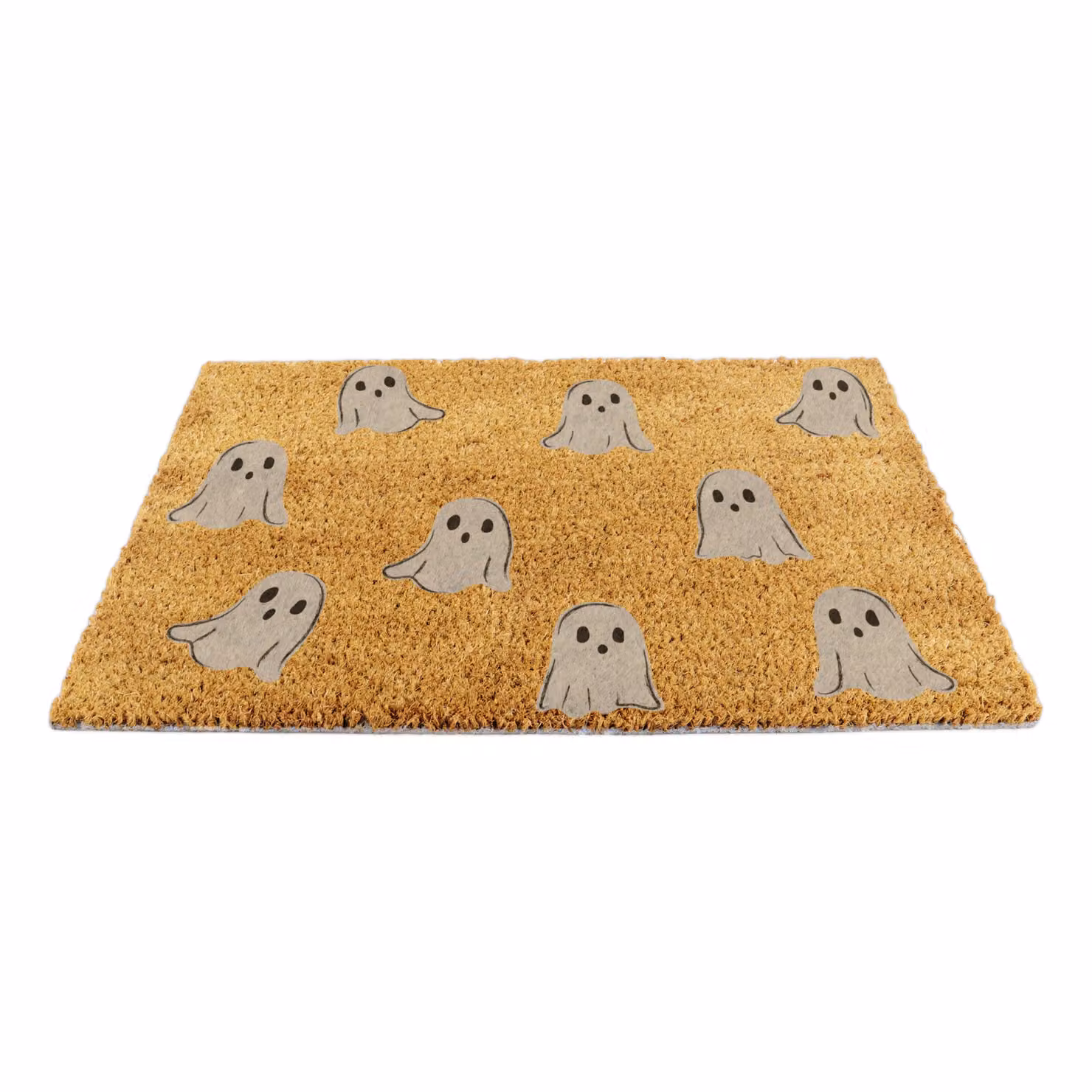 Artsy Mats Ghost Pattern Coir Doormat in Brown, W: 60 cm, D: 40 cm – 4