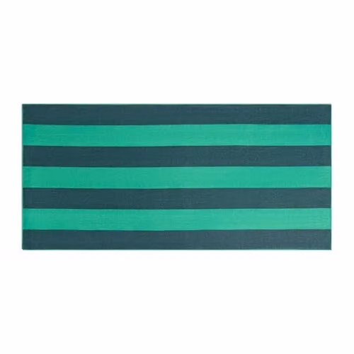 OHS Striped Microfibre Beach Towel for Adults, Quick Drying and Fluffy, Green, W/H: 71 x 152 cm – 3