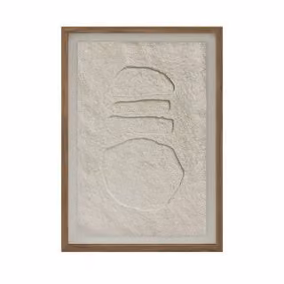 Dome Deco SERENE Abstract Graphic Hanging Artwork in Beige