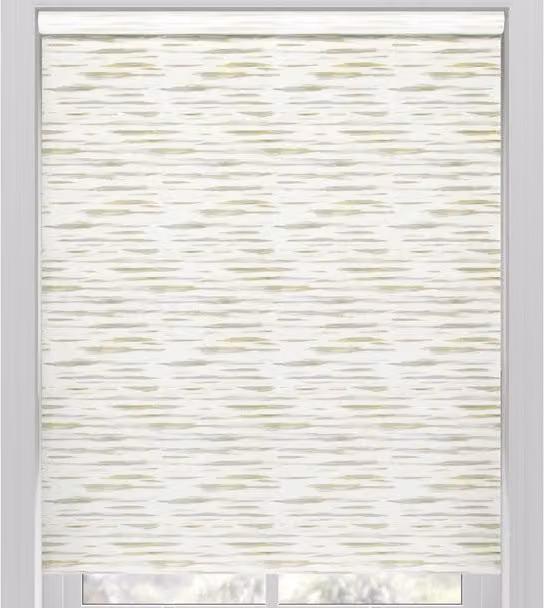 Terrys Neo Made to Measure Striped Roller Blind Sonoma in Yellow and White Semi-Transparent Textile