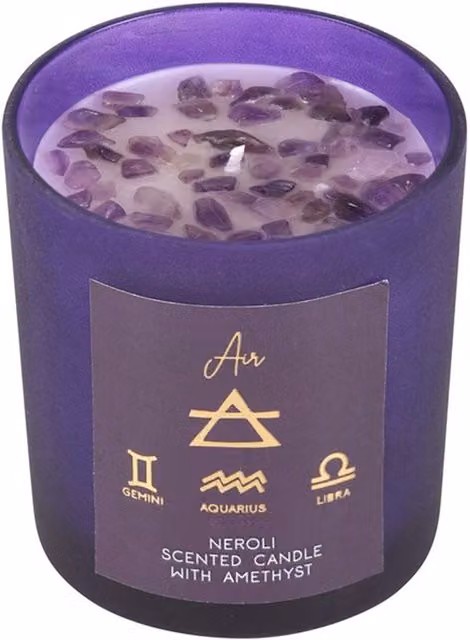 KDMK Air Element Neroli Floral Tabletop Candle in Blue and Purple, 25 g