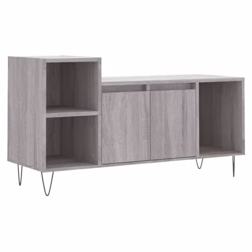 vidaXL TV Cabinet in Grey Sonoma, W/D/H: 100 x 35 x 55 cm, Engineered Wood – 1