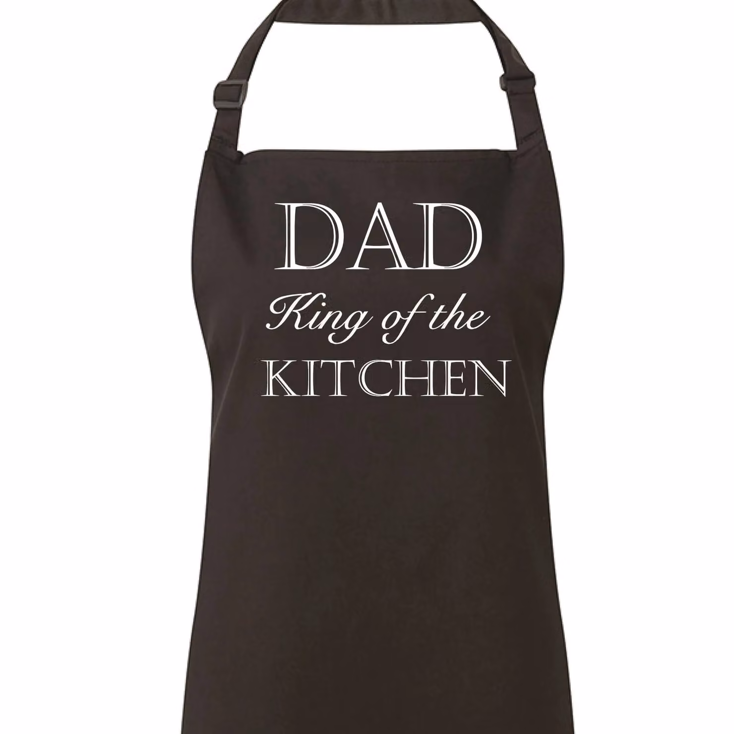 60 Second Makeover Men's Dad King Of The Kitchen Black Cooking Apron – 2