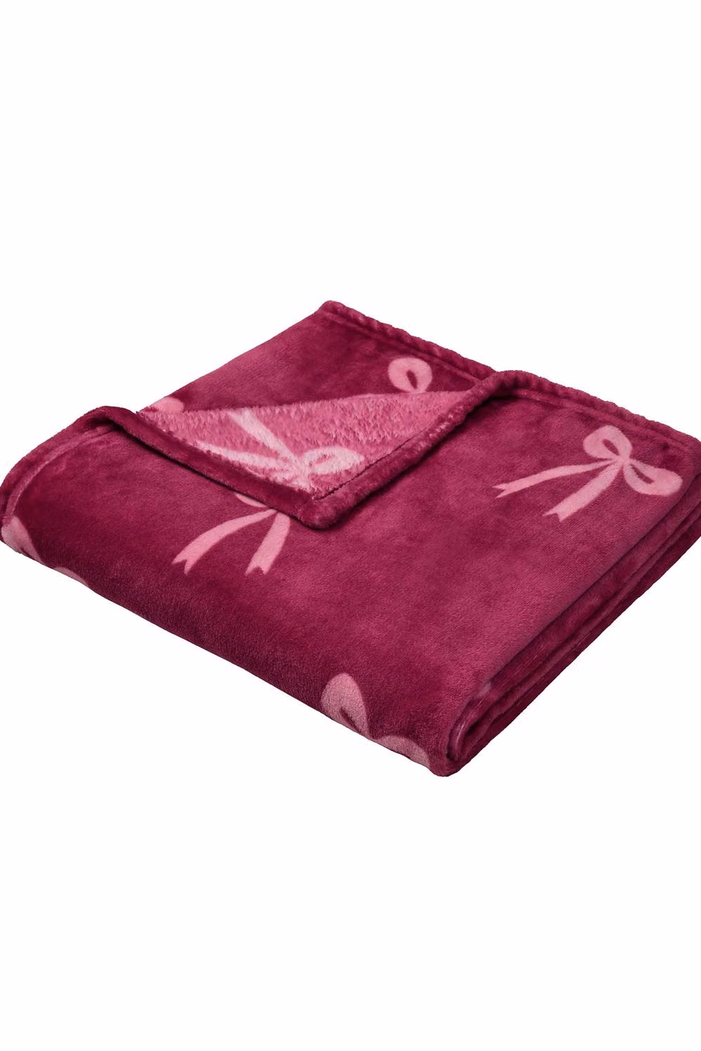 Fusion Bows Super Soft Red Fleece Throw W/D/H: 120 x 150 cm – 2