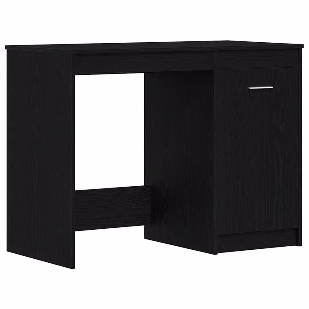 Berkfield Home Modern Writing Desk in Black Oak, W/D/H: 100 x 50 x 76 cm – 3