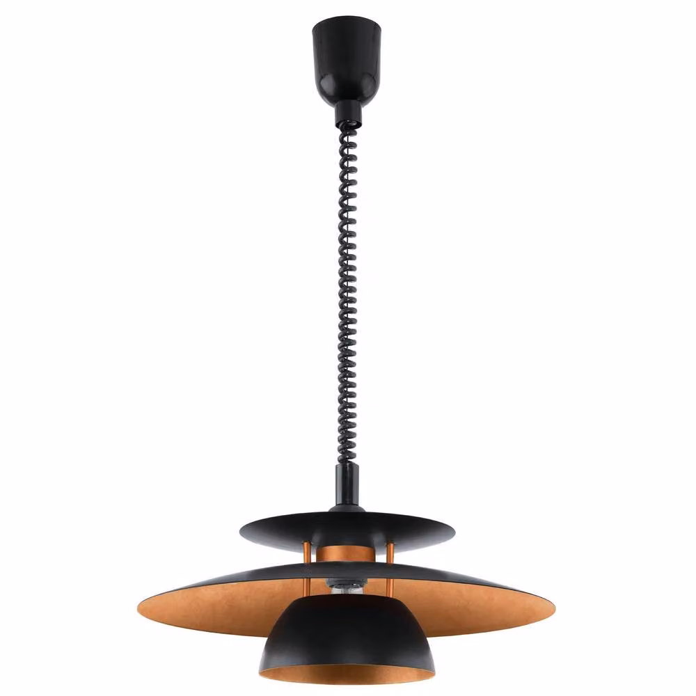 Eglo Brenda Black and Copper Metal Pendant Light – 2