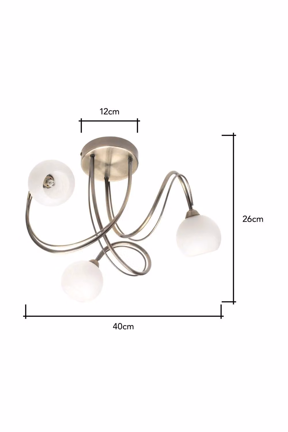 BHS Lighting Soni Flush Ceiling Light in Gold and Brass – 2