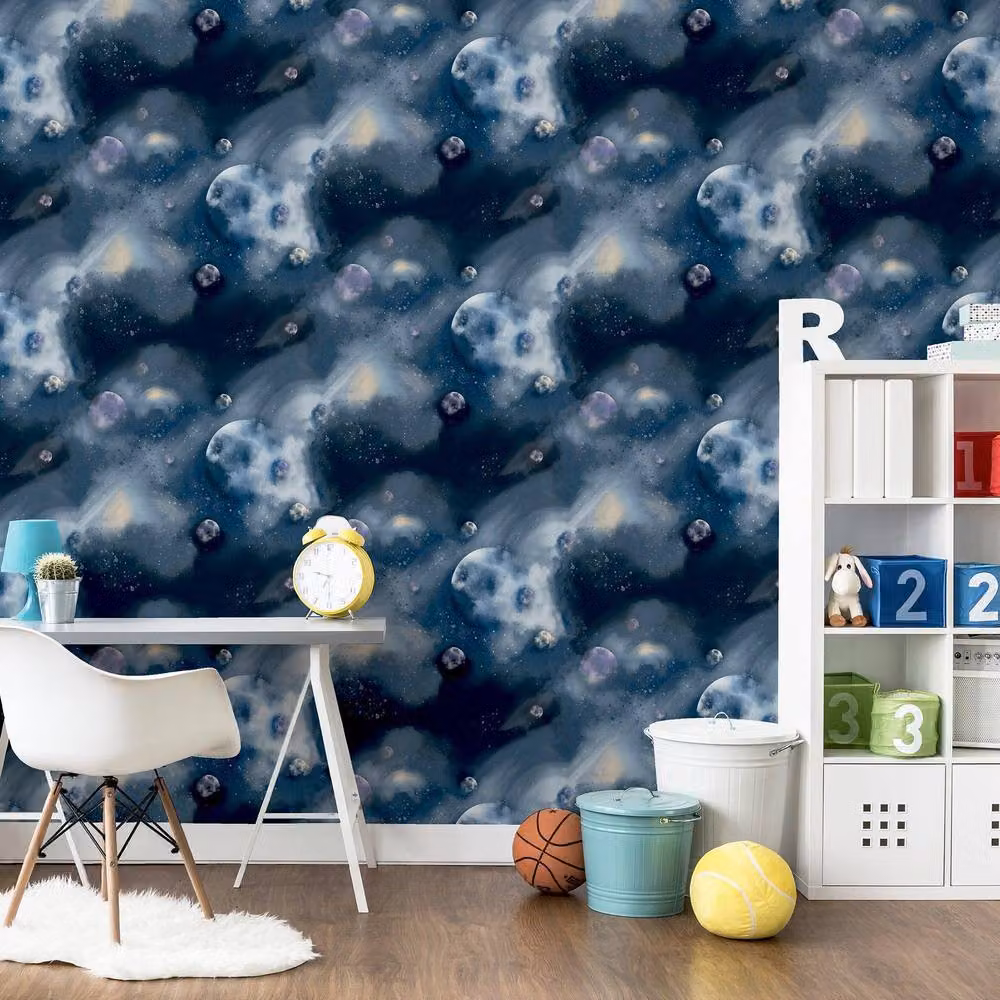 Arthouse Out of This World Abstract Blue Wallpaper – 5