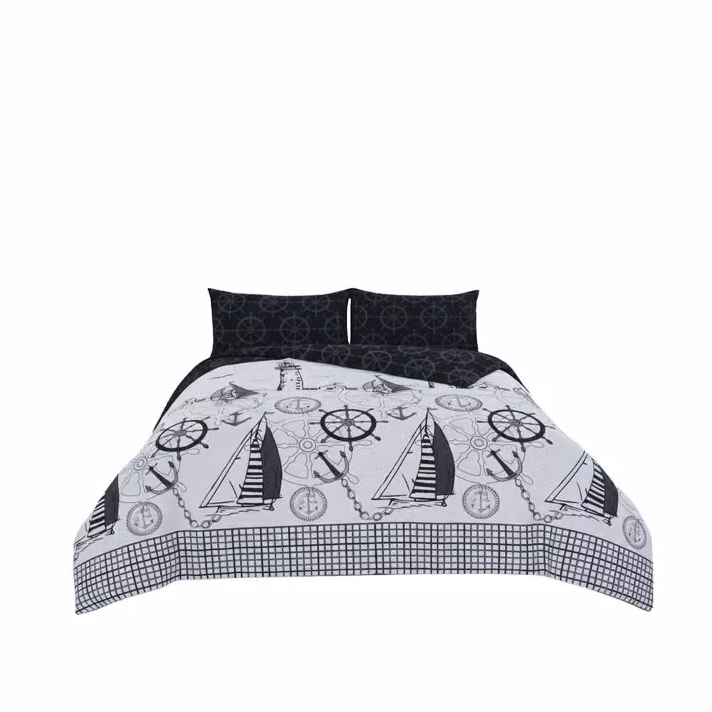Snug City Pirate Adventure Duvet Cover and Pillowcase Set, Black and Multicolour, Single Size (90 x 190 cm) – 2