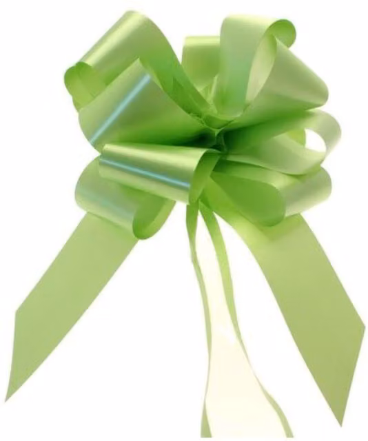 KDMD Lime Green Pull Bow 50mm Party Decoration