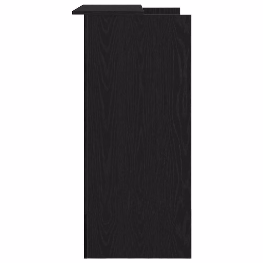 Berkfield Home Reception Desk in Black Oak, W/D/H: 100 x 50 x 103.5 cm – 2