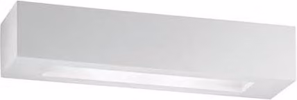 Netlighting CANDIDA 2 Light Plaster Wall Light, White, W: 36 cm, D: 9 cm, H: 7 cm