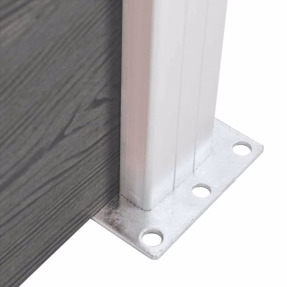 Berkfield Home WPC Fence Panel, Grey, W: 95 cm, H: 186 cm – 3