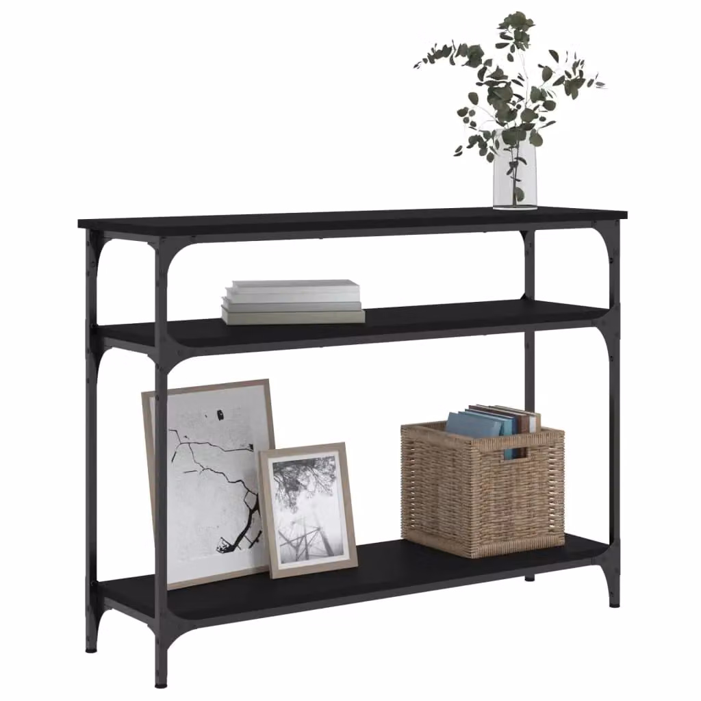Berkfield Home Black Console Table, W/D/H: 100 x 29 x 75 cm – 3