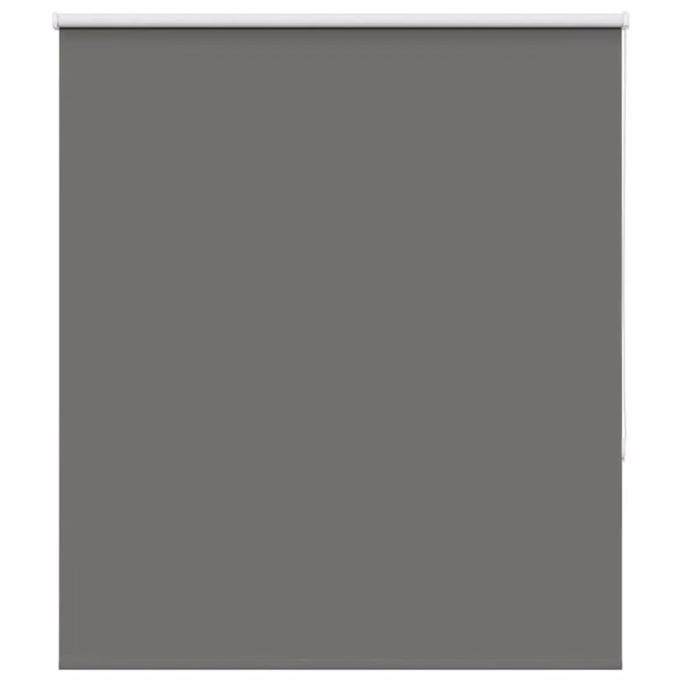 Berkfield Home Grey Blackout Roller Blind, W: 125 cm, H: 150 cm