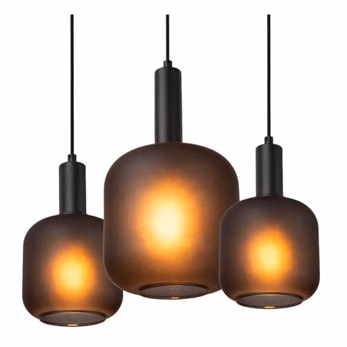 Lucide Eloise Dimmable Adjustable Modern Pendant Light, Black, 7 x E27 – 3