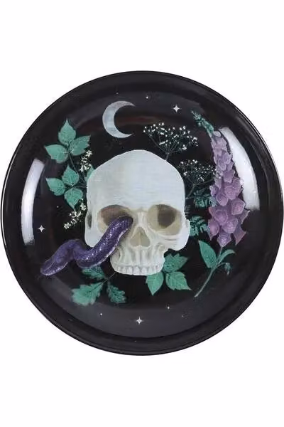 KDMD Venom & Vines Skull Trinket Dish in Black Ceramic – 2