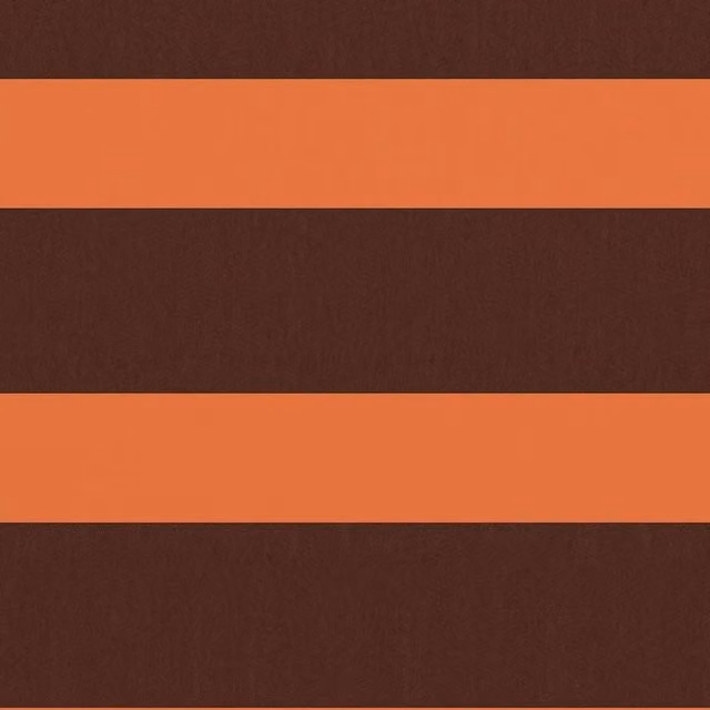Berkfield Home Opaque Balcony Cover in Orange and Brown Oxford Fabric, W/H: 600 x 90 cm