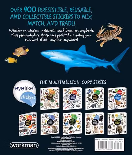 Workman Publishing Eyelike Stickers: Ocean Multicolour Paperback Book – 2