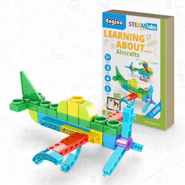Engino Stem Labs Junior Multicolour Aircraft Learning Vehicle Set