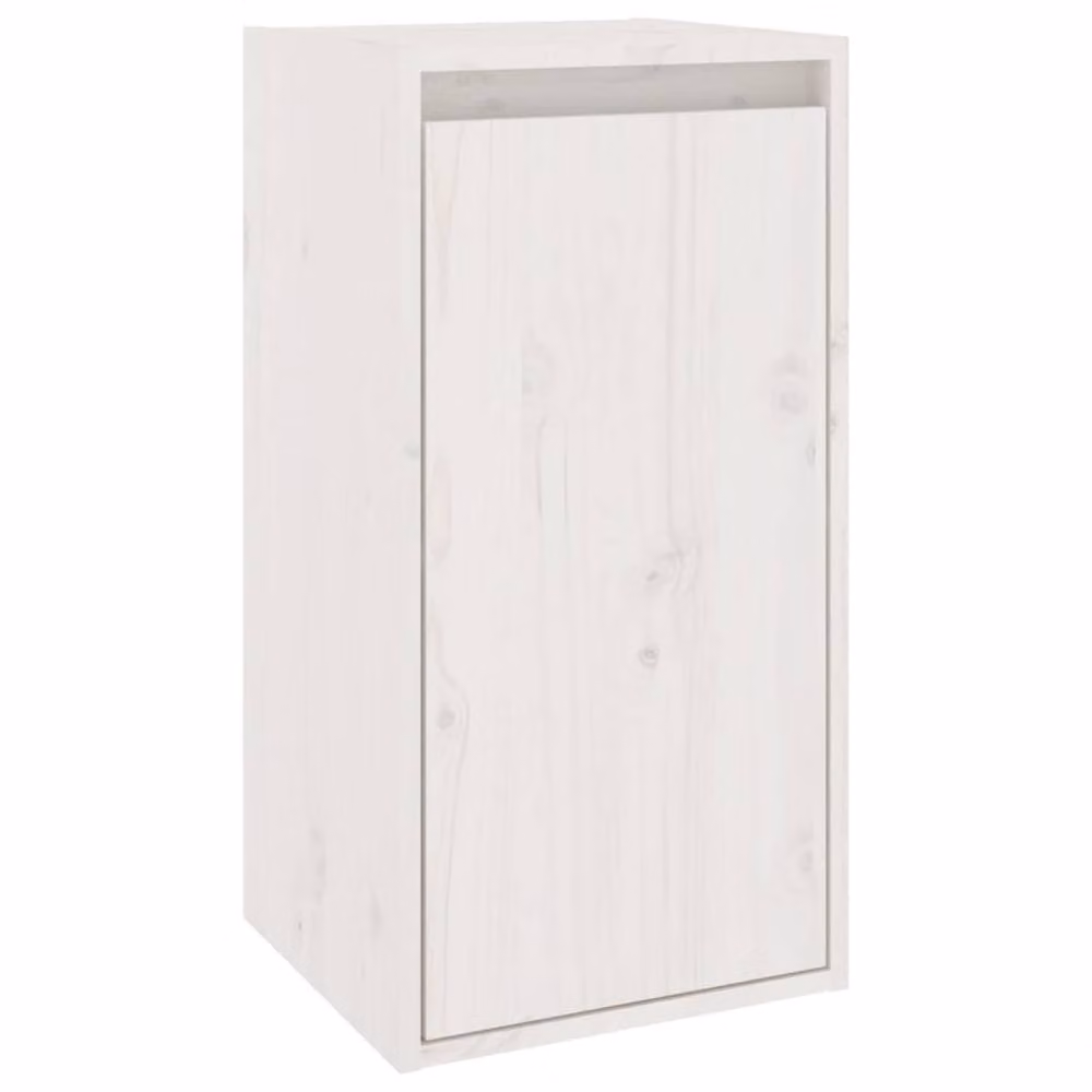 Berkfield Home White Solid Wood Pine Wall Cabinet W/D/H: 30 x 30 x 60 cm – 2