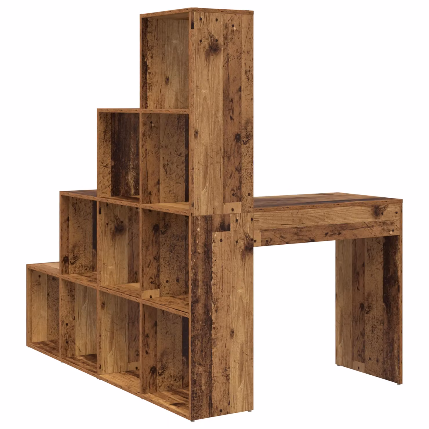Berkfield Home Corner Desk with Storage Shelf in Brown, W/D/H: 149.5 x 101.5 x 149.5 cm – 4