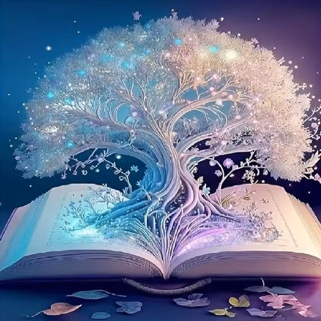 Syntego Tree of Life Diamond Painting Kit in Multicolour and Blue