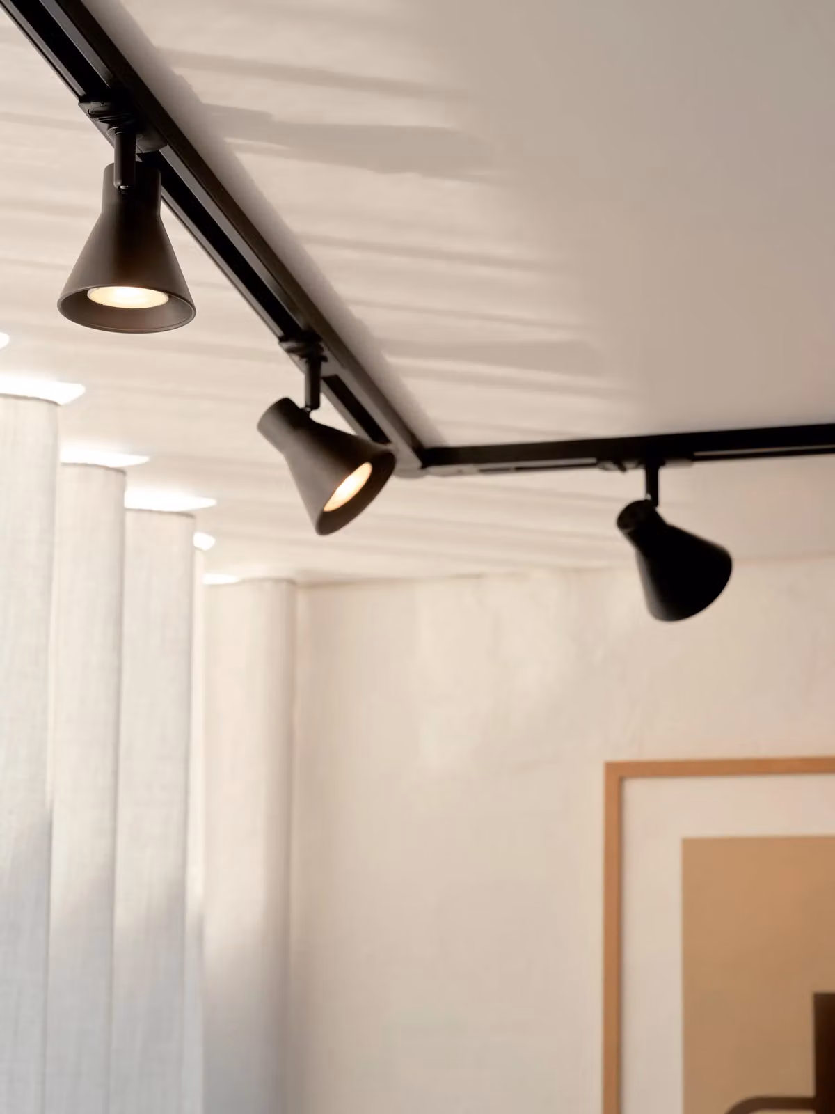 Nordlux Eik Rail Black Metal Adjustable Track Lighting System for Kitchen GU10 Mains – 4