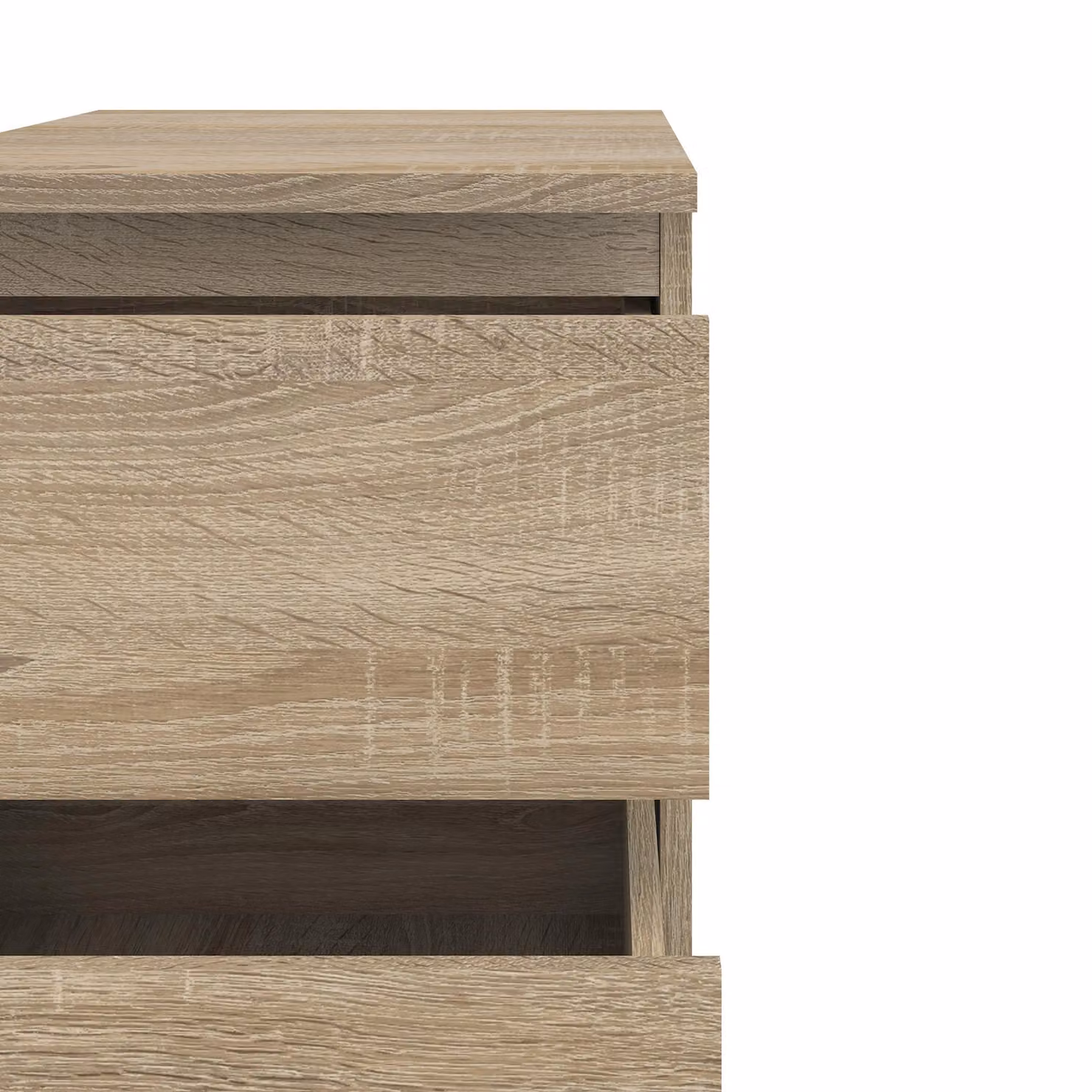 Furniture To Go Nova 2 Drawer Bedside Cabinet in Light Oak – 3