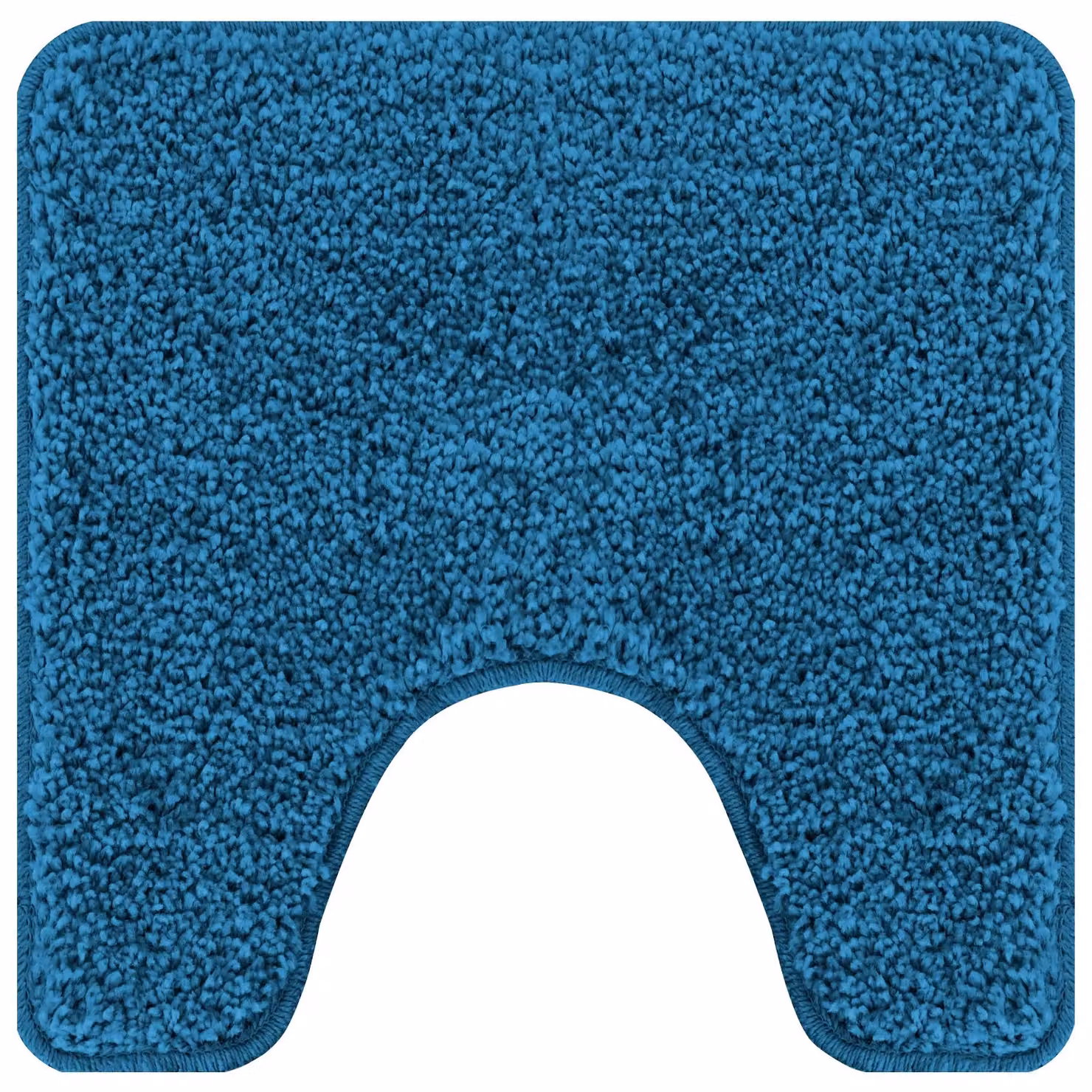 Berkfield Home 3 Piece Non-Slip Blue Polyester Bath Mat Set – 2