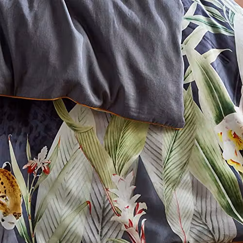 Paoletti Artemis Floral Cotton Double Duvet Cover Set, Multicolour, W: 140 cm, H: 200 cm – 3
