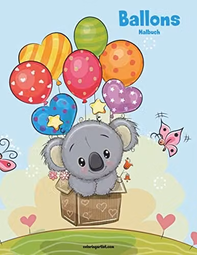 Ballons-Malbuch 1: Volume 1 Colouring Book for Children by Createspace, Multicolour