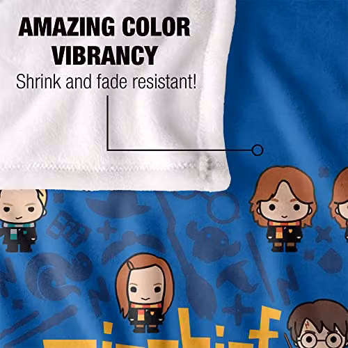 LOGOVISION Harry Potter Mischief Managed Chibis Super Soft Fleece Throw Blanket, White and Multicolour, W/D/H: 152 x 127 x 1 cm – 3