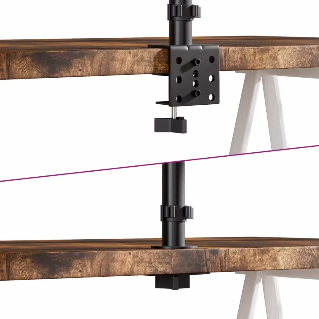 Berkfield Home Black Steel Monitor Mount with VESA 75/100 mm – 3