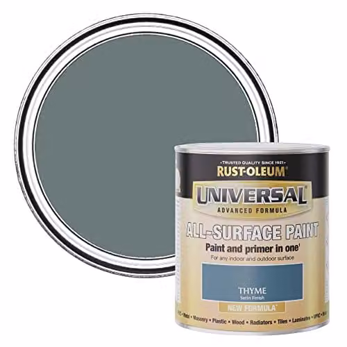 Rust-Oleum Universal Paint and Primer in Satin Green, 750ml – 1