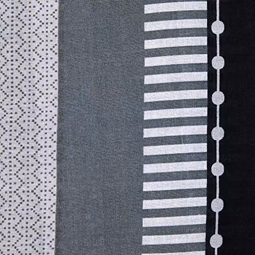 Rapport Home Grey and White Striped Polycotton Duvet Cover Set with 2 Pillowcases, W/D/H: 230 x 220 cm – 3