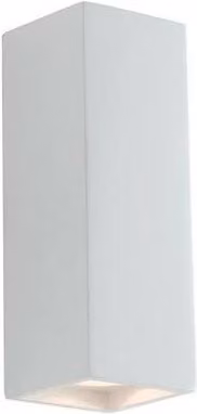 Foster White Paintable Plaster Up and Down Wall Lamp with GU10 Socket