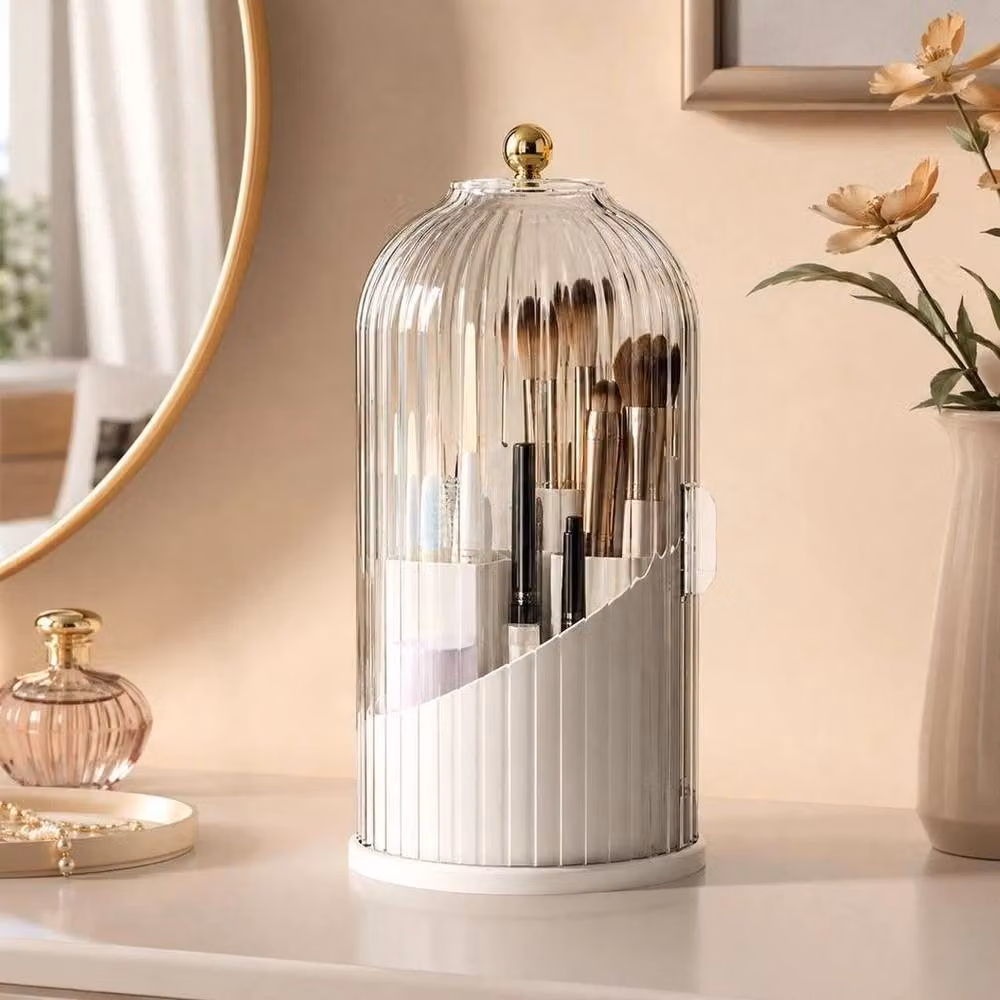 KORVIXA 3 Compartment Bathroom Toothbrush Holder Countertop Organizer in White – 2