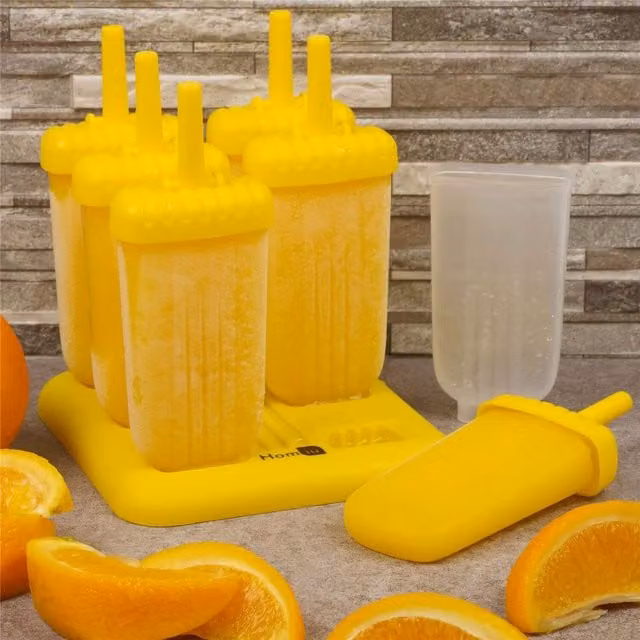 Homiu Yellow Silicone Ice Pop Mould