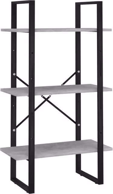 Berkfield Home Industrial Storage Shelf in Concrete Grey with Adjustable Shelves, W/D/H: 60 x 30 x 105 cm – 1