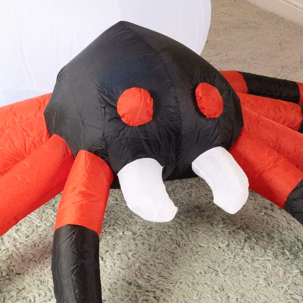 Marco Paul Giant LED Inflatable Halloween Spider in Black and Blue – 3