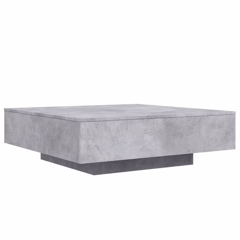 Berkfield Home Modern Square Coffee Table in Concrete Grey, W/D/H: 100 x 100 x 31 cm – 2