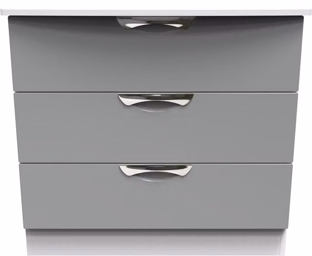 Ready Assembled 2 U Holborn 3 Drawer Chest in Dark Grey – 1