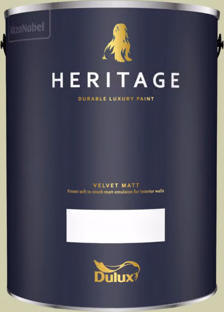 Dulux Trade Heritage Matt Dispersion Paint in Pale Olivine Green, 5 l