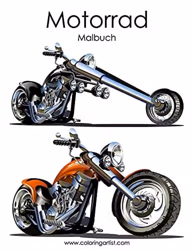 Motorrad-Malbuch 1: Volume 1 Colouring Book for Adults by Createspace