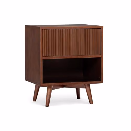 Teamson Home Tremolo Bedside Table in Brown