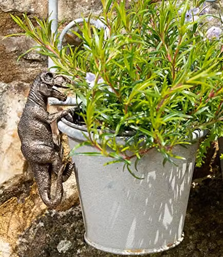 Jardinopia Tyrannosaurus Rex Hanging Plant Pot Ornament in Bronze – 3