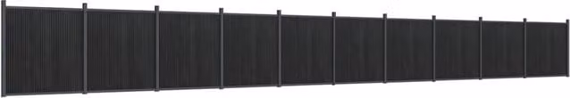 Berkfield Home Grey WPC and Aluminium Fence Panel, H: 186 cm, W: 173.7 cm – 1