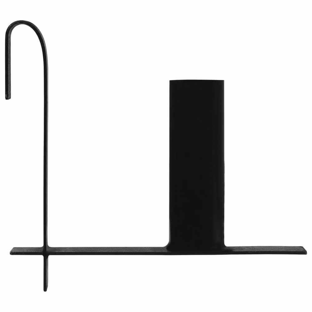 Berkfield Home Steel Privacy Fence Strip Dispenser Brackets in Black, 2 Pack – 4